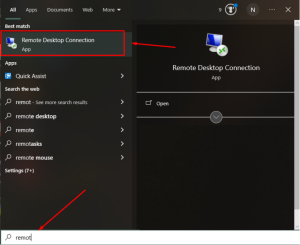 remote desktop connection